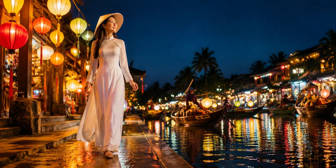 Người phụ nữ đội nón lá tại Nha Trang thưởng thức giải trí casino trực tuyến buổi tối